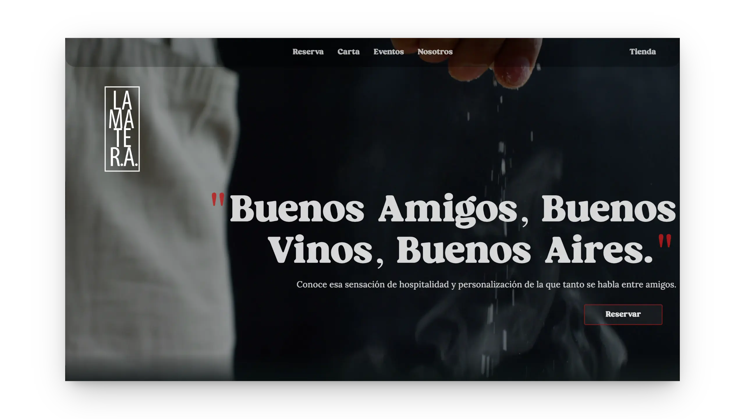 Captura de pantalla de La Matera